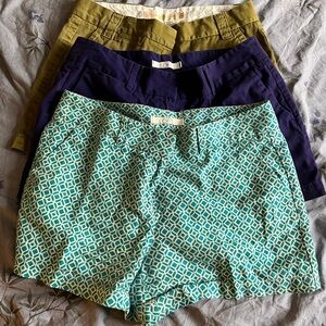 Group of three shorts